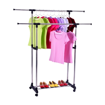 Picture of Folding Double Clothes and Shoe Rack Portable Alna