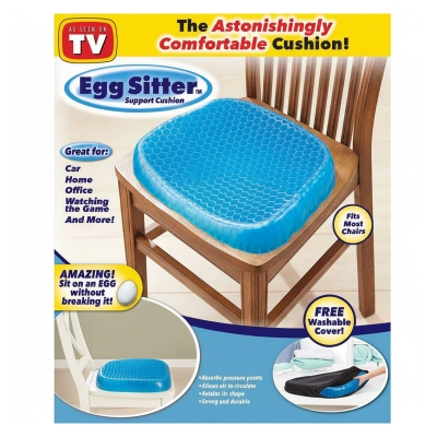 Picture of Bulbhead Egg Sitter Seat Cushion With Non-Slip Cover, Breathable Honeycomb Design Absorbs Pressure Points - Cushion Cover