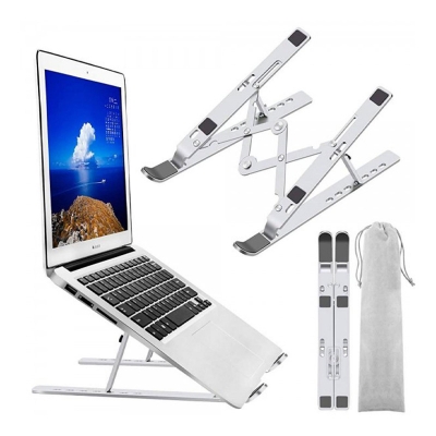Picture of Aluminum Alloy Adjustable Portable Folding Notebook Stand Foldable Laptop Stand