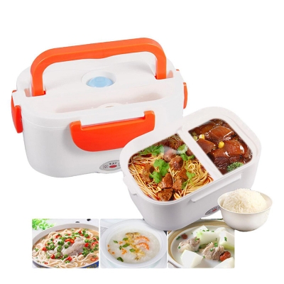 Picture of Portable Electric Lunch Box - Orange and White