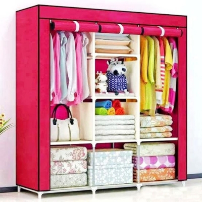 Picture of HCX Wardrobe Storage Organizer for Clothes - Big Size 3 part -red
