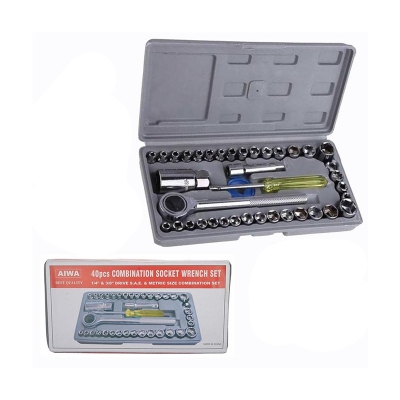 Picture of 40 in 1 Pcs Tool Kit & Screwdriver and Socket Set Automobile Tool Box Set