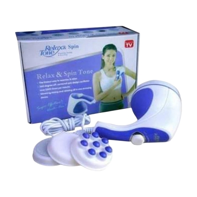 Picture of Relax Tone Spin Body Massager With 5 Headers Relax Spin Tone Slimming Lose Weight Burn Fat Full Body Massage Device