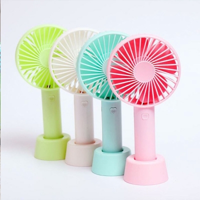 Picture of New Mini Rechargeable USB Charging Portable Handheld 3 Gear Speed Desktop Fan F08