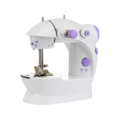 Picture of Mini Sewing Machine - Dual Speed Portable Mini Electric Pedal Double Threads Rewind Swing Machine