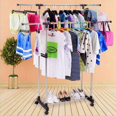 Picture of Folding Double Clothes and Shoe Rack Portable Alna