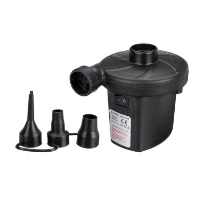 Picture of Electric Air Pump, AGPtEK Portable Quick-Fill Air Pump with 3 Nozzles, 110V AC/12V DC, Perfect Inflator/Deflator Pumps for Outdoor Camping, Inflatable Cushions, Air Mattress Beds, Boats, Swimming Ring