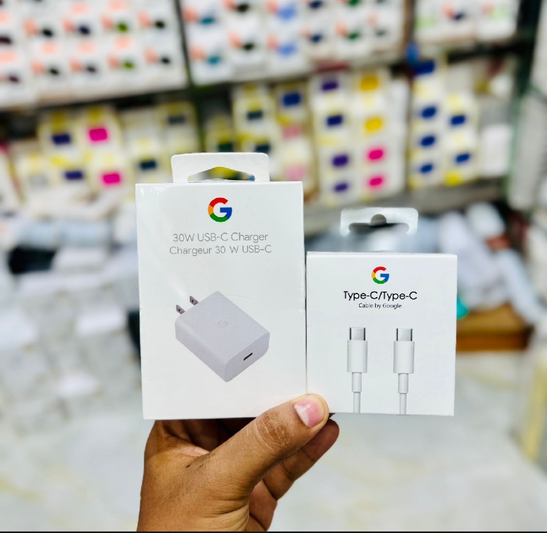 Picture of Google 30W USB-C Charger & Type-C to Type-C Cable Combo | Fast Charging"