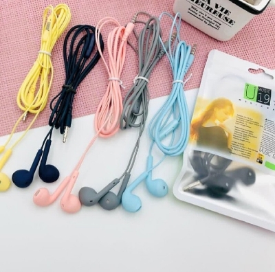 Picture of U19 Colorful Wired Earphones with 3.5mm Jack – Stereo Sound, Lightweight Design