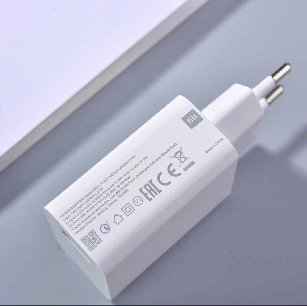 Picture of Xiaomi 33W Fast Charger Full Kit Type C Cable For Mi 10 9 10T Lite POCO X3 NFC Redmi K40