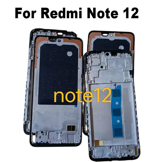 Picture of Replacement Backshell Panel + midel frame for Xiaomi Redmi Note 12 4G Battery Back Door Back panel Original