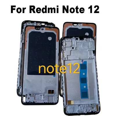 Picture of Replacement Backshell Panel + midel frame for Xiaomi Redmi Note 12 4G Battery Back Door Back panel Original