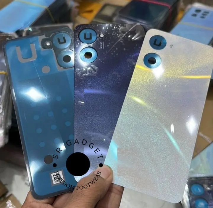 Picture of Replacement Backshell Panel + midel frame for Realme C33 Battery Back Door Back panel