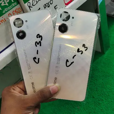 Picture of Replacement Backshell Panel + midel frame for Realme C33 Battery Back Door Back panel