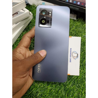 Picture of For Realme Narzo 50 5GBattery Cover Door Back Housing Rear Case For Realme Narzo 50 5G Battery Door Replacement Parts+Camera Lens