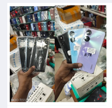 Picture of Replacement Backshell Panel + midel frame for Oppo A78 5G Battery Back Door Back panel