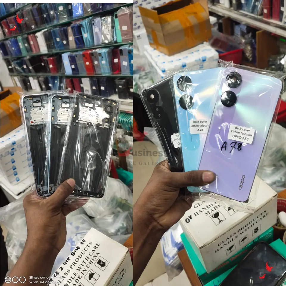 Picture of Replacement Backshell Panel + midel frame for Oppo A97 5G Battery Back Door Back panel