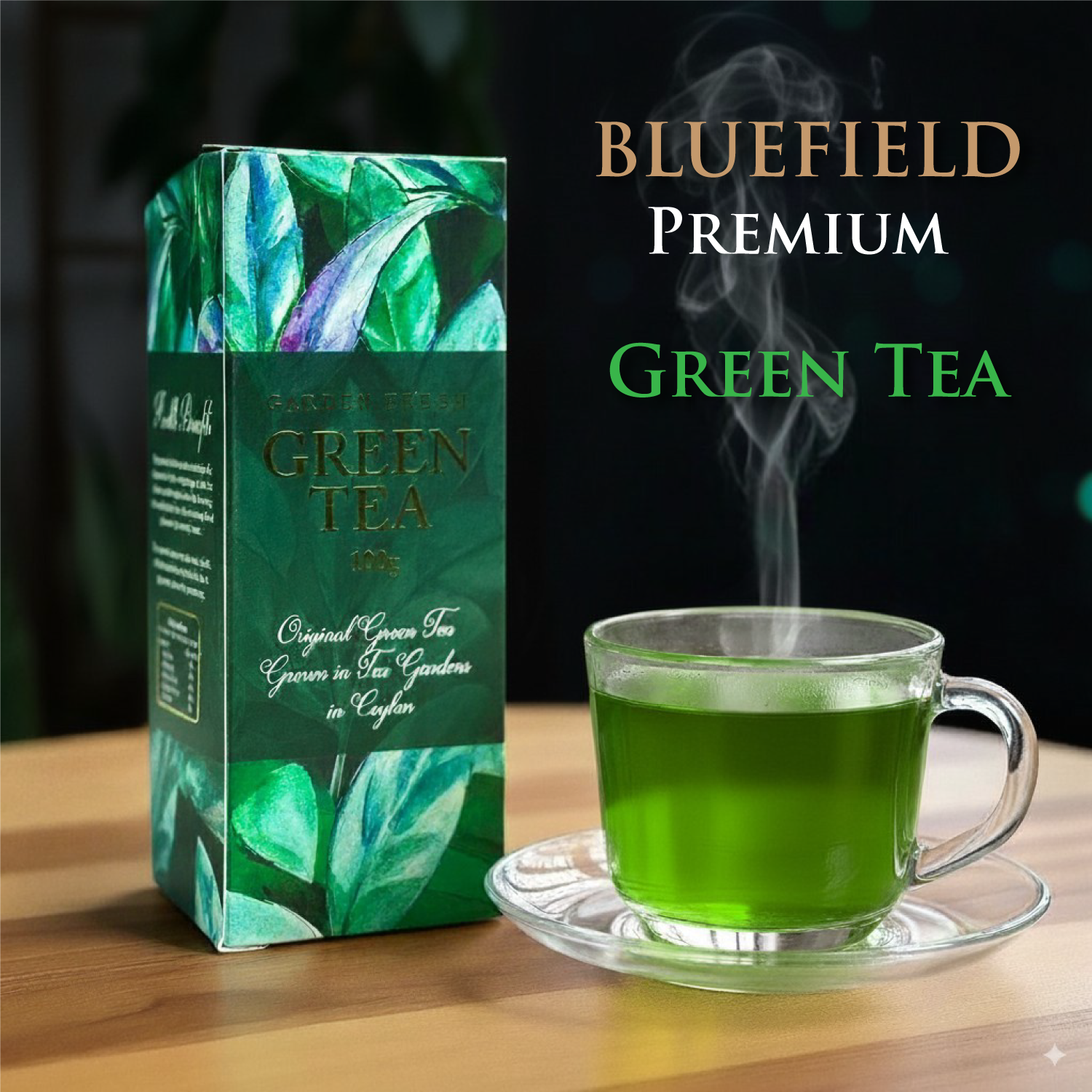 Picture of Bluefield Garden Fresh Green Tea – 100g Premium Ceylon Green Tea