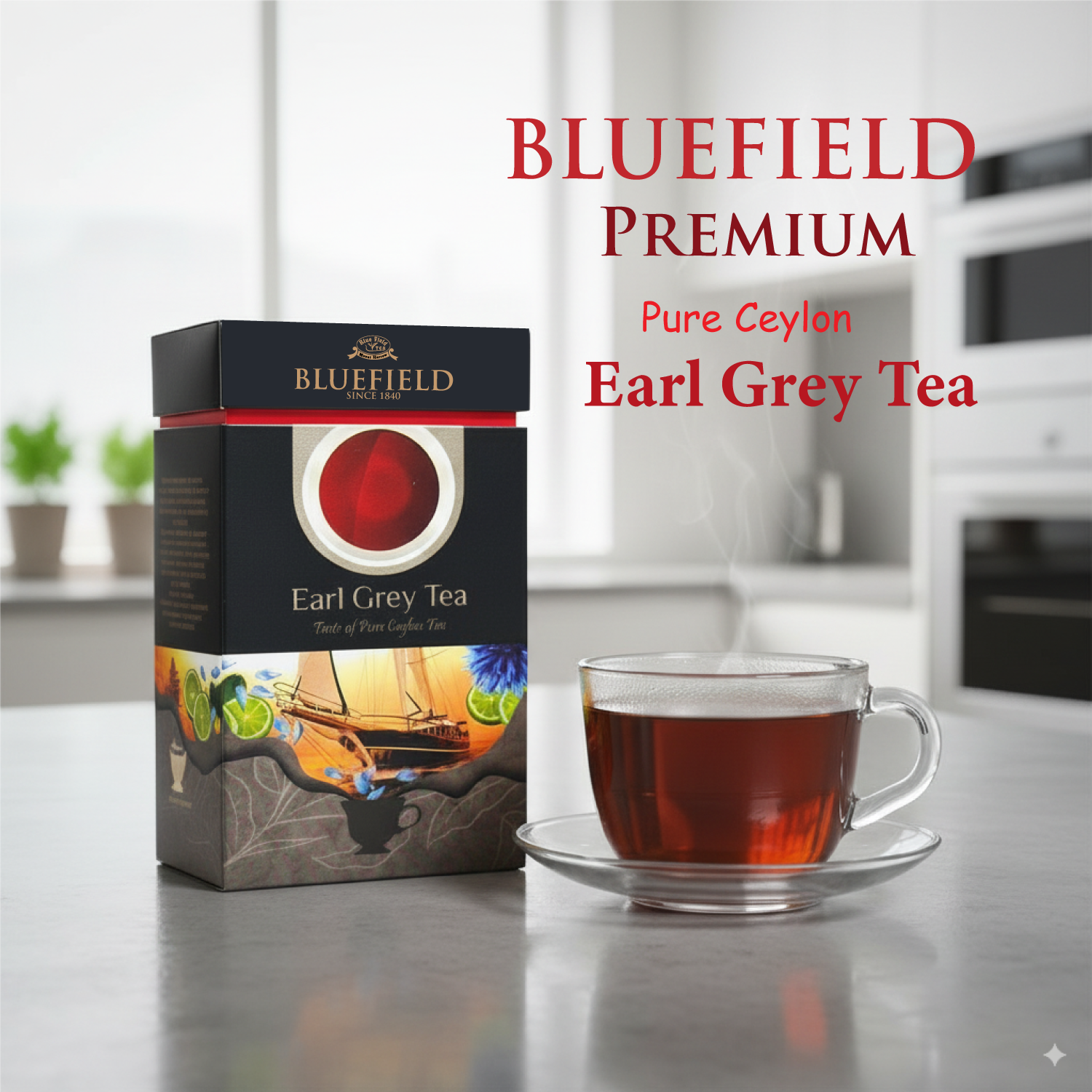 Picture of Bluefield Earl Grey Tea – Premium Pure Ceylon Black Tea – 100g