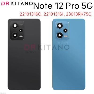 Picture of For Xiaomi Redmi Note 12 Pro 5G Phone Battery Back Cover Backshell Glass Battery Rear Case Phone Battery Back Cover Backshell Glass Battery Rear Case - Phone Back Cover - মোবাইল ফোন - Phone