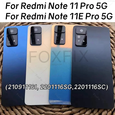 Picture of Xiaomi Redmi Note 11 Pro  5G,Xiaomi Redmi Note 11 Pro Plus 5G Phone Battery Back Cover Backshell Glass Battery Rear Case Phone Battery Back Cover