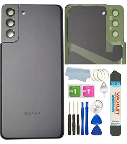 Picture of Replacement Backshell Panel + midel frame for  samsung Galaxy S21 FE 5G Battery Back Door Back panel   samsung Galaxy S21 FE 5G