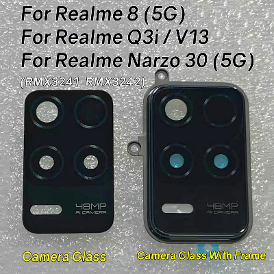 Picture of Camera Lens Glass with Frame for Camera Lens Glass with Frame for Realme 8 5G Original