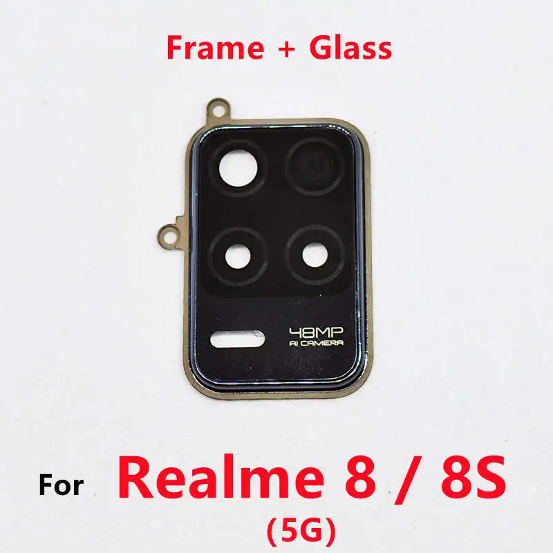Picture of Camera Lens Glass with Frame for Camera Lens Glass with Frame for Realme 8 5G Original