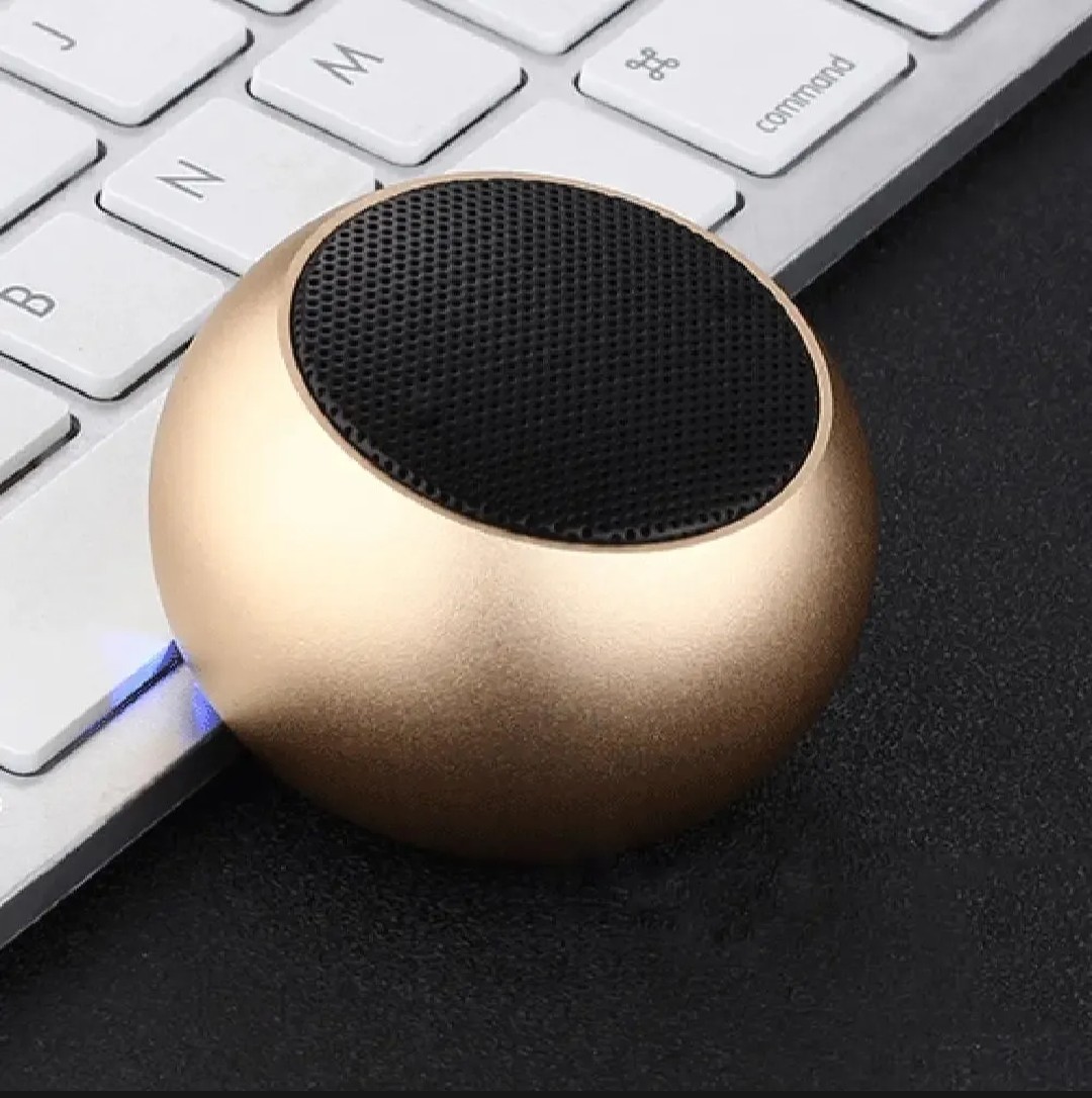 Picture of Mini Wireless Bluetooth Speaker – Portable, Round Design – Black