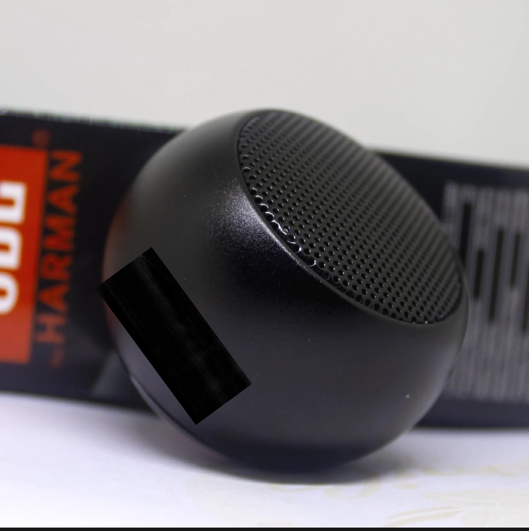 Picture of Mini Wireless Bluetooth Speaker – Portable, Round Design – Black