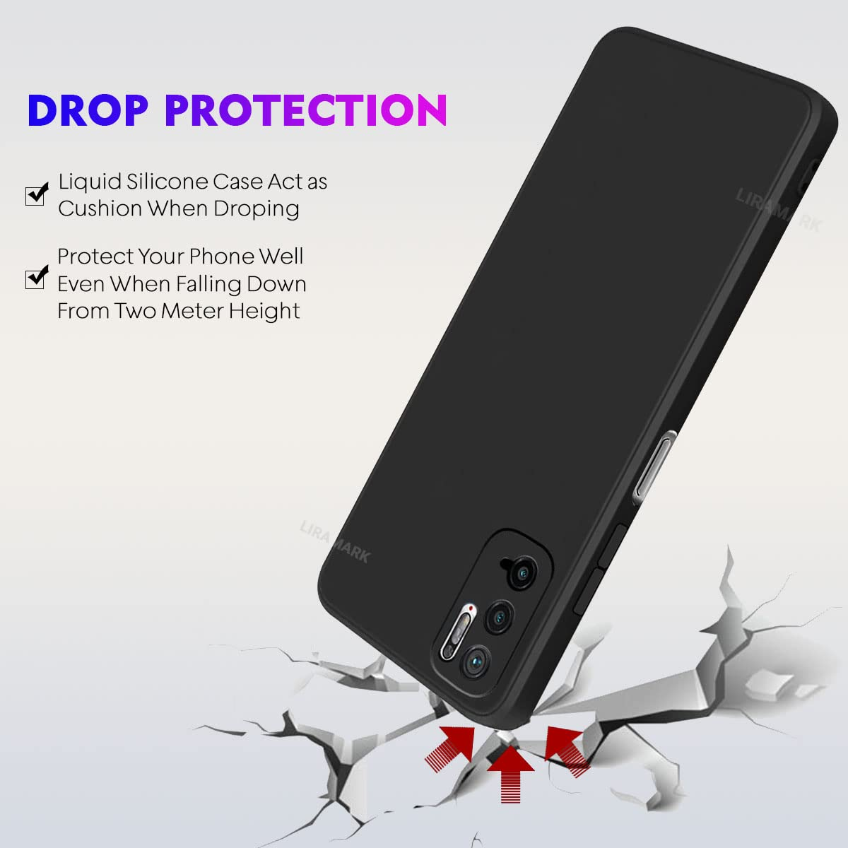 Picture of Realme 10T ALL Type of Back cover Silicone  Xundd  Pani cover Transparent cover Premium Hand Case