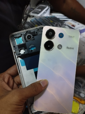 Picture of Backshell For Redmi Note 13 4G  Back Glass Replacement Rear Battery Door Cover Repair Part  Original Back Panel / Back Glass