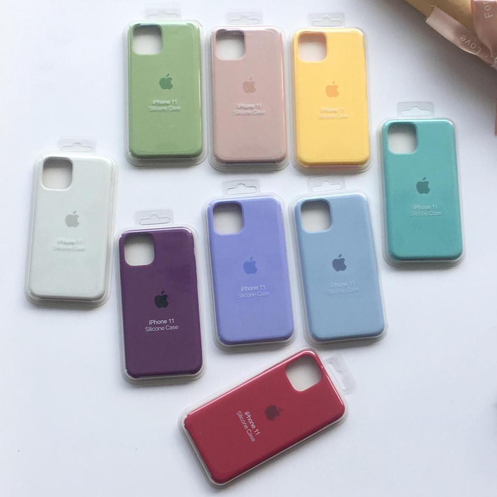 Picture of Silicone Phone Case For Apple iPhone 11 2019 Luxury Liquid Silicone Protection Back Cover Soft Case