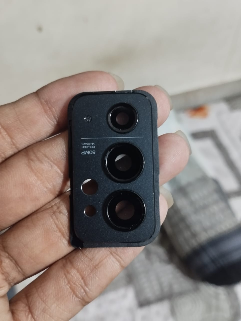 Picture of One Plus 9RT Camera glass Only Black Orijinal For One Plus 9RT