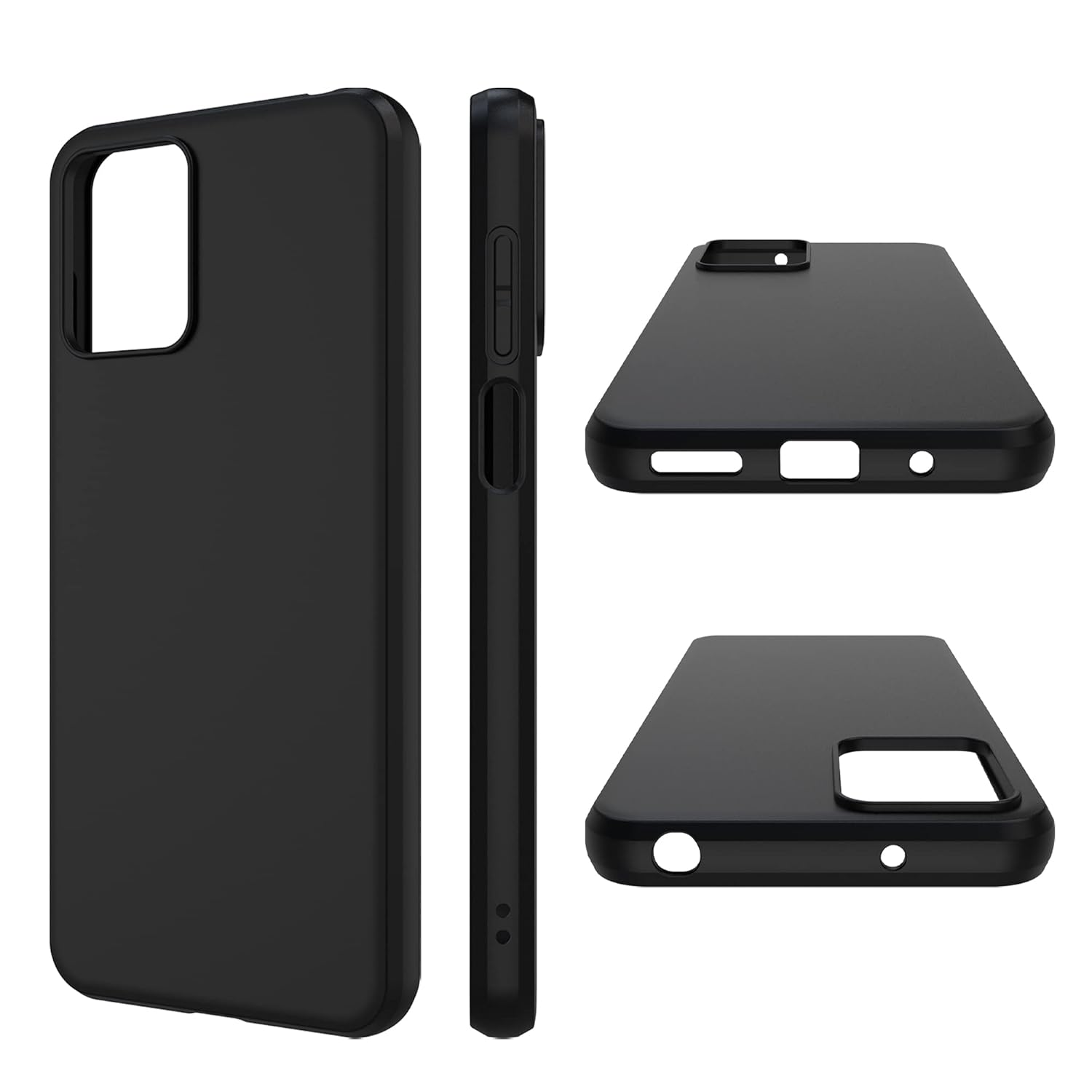 Picture of For Motorola Moto G13 / Moto G23 Back Cover Mobius Ring Ultra Thin Soft Luxury Square Multicolor Liquid Silicone Phone Case