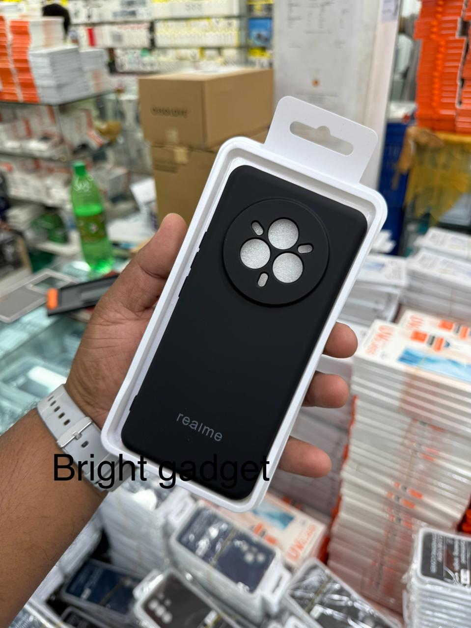 Picture of Realme 14 Pro And 14 Pro Plus back cover silicone Matte Soft Silicon Shock Proof Rubberised Back Cases Cover