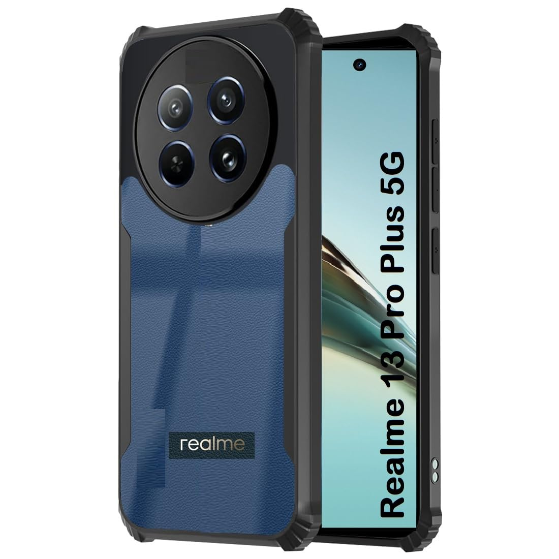 Picture of Realme 13 Pro 5G / Realme 13 Pro+ Xundd Protective Airbag Bumper Transparent Back Side Clear Phone Case For Realme 13 Pro Back Cover