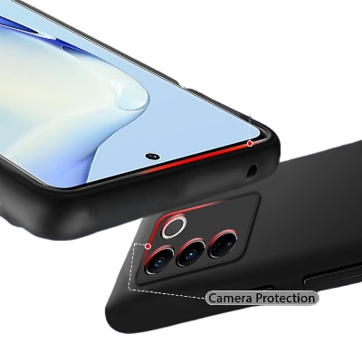 Picture of For Vivo V27/V27 Pro 5G|Slim Fit Protective Design Liquite Silicone Case Mobile Back Cover Case