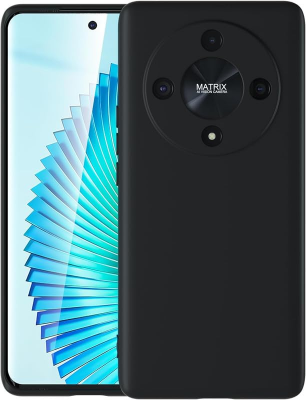 Picture of for Honor X9A, Flexible Soft Silicon Candy, Scratch Resistant Back Case Cover for Honor X9A - Black