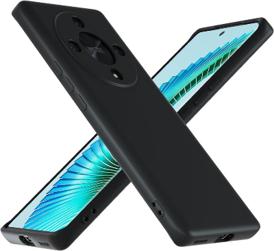 Picture of for Honor X9A, Flexible Soft Silicon Candy, Scratch Resistant Back Case Cover for Honor X9A - Black