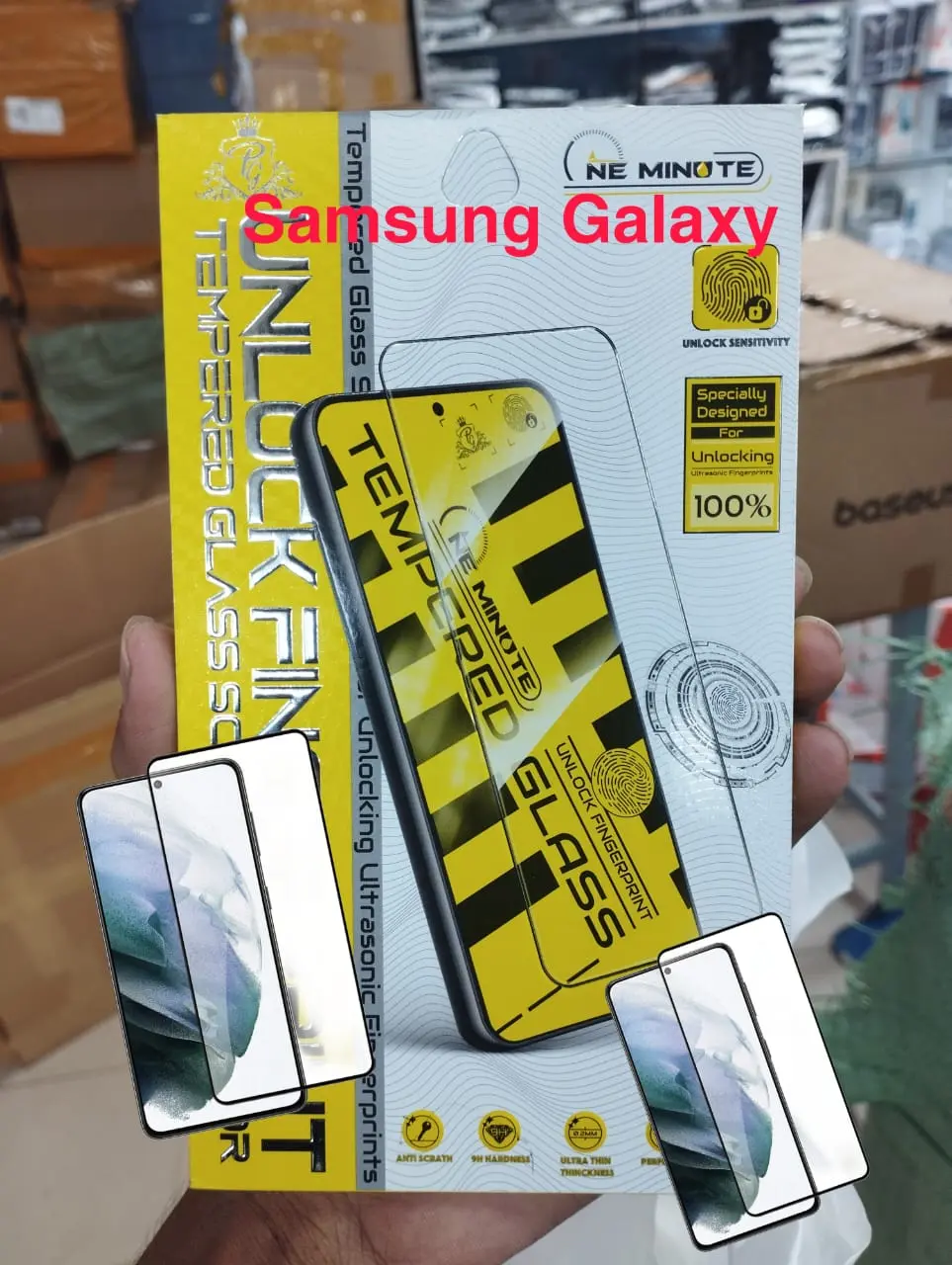 Picture of For Samsung Galaxy S24 Ultra/ S25  5G/ S25 Plus/S25 Ultra Tempered Glass Screen Protector Full Glue Silk Printing Screen Film