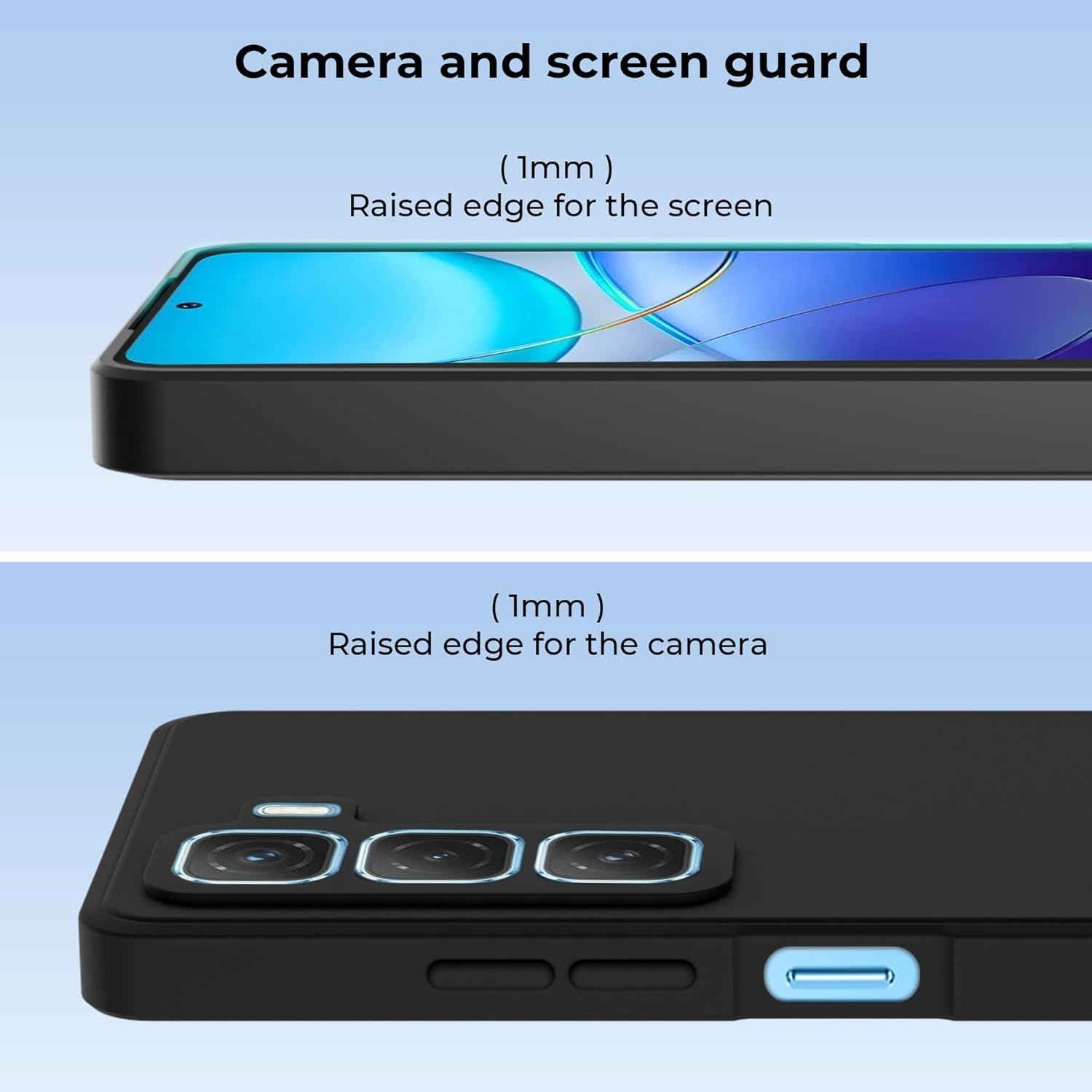 Picture of Back Cover Case for Infinix Hot 50 5G/Hot 50 Pro Cover Cssses with Camera Protection