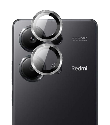 Picture of For Xiaomi Redmi Note 13 5G / Xiaomi Redmi Note 13 Pro 5G Camera Protector WSKEN Metal Ring Tempered Glass Camera Lens Protector