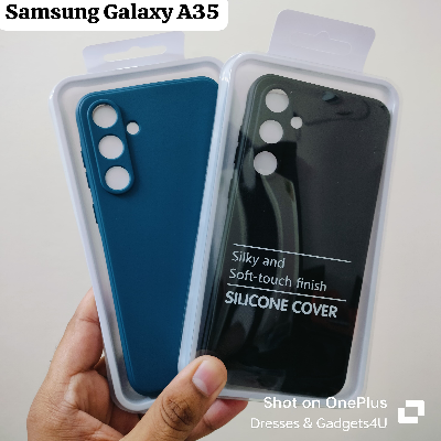 Picture of For samsung Galaxy A35 Back cover Ceses Black And Blue Box Cover