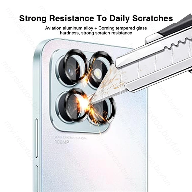 Picture of For Honor X8C Camera Lens Protector Aluminum Alloy Eagle Eye Head Mask Full Glue Protective Film