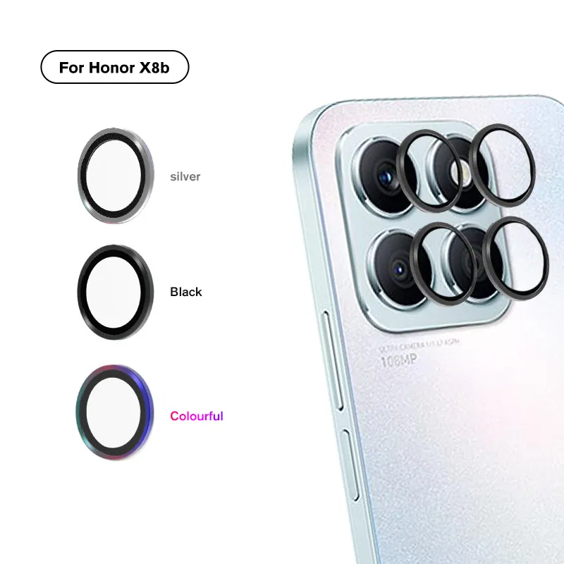 Picture of For Honor X8b Camera Lens Protector Aluminum Alloy Eagle Eye Head Mask Full Glue Protective Film