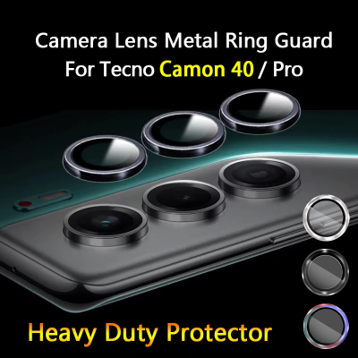 Picture of Tecno Camon 40 / Tecno Camon 40 Pro Camera Lens Protector With Metal Ring