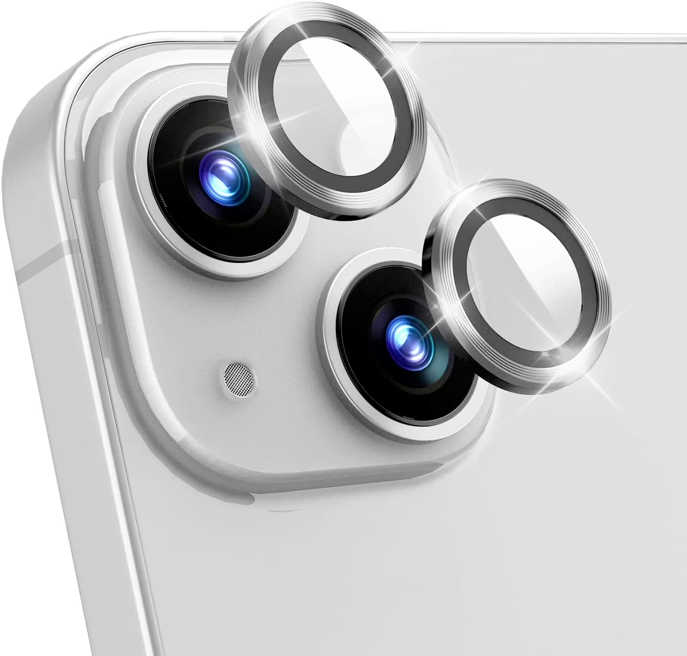 Picture of For Iphone 13 Camera Lens Protector Aluminum Alloy Eagle Eye Head Mask Full Glue Protective Film