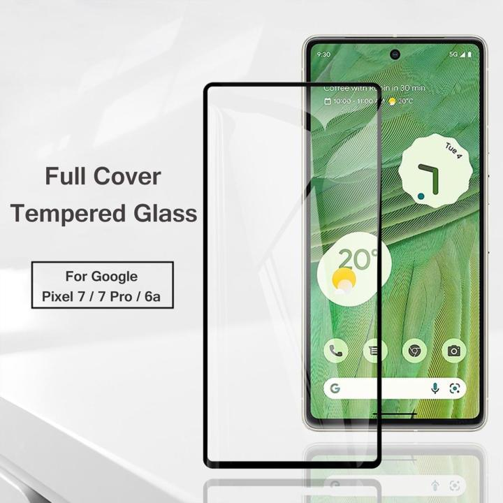 Picture of For Google Pixel 7Pro Tempered Glass Screen Protector Full Glue Silk Printing Screen Film