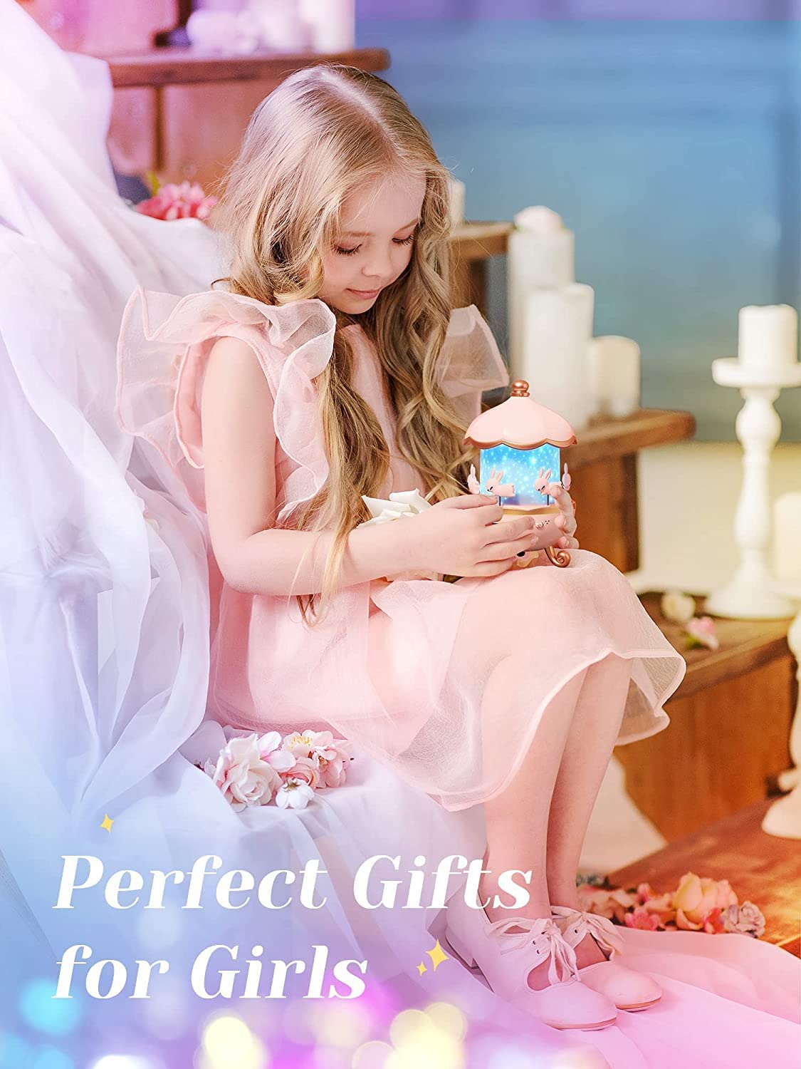 Picture of Bedroom Night Light Projector 360 Rotating For Star Kids